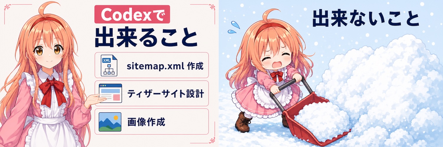 Codexで出来ること・出来ないこと