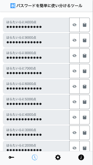 パスワードを簡単に使い分けるツール 1.6