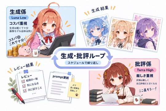 生成・批評ループ