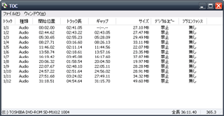 [挿絵] 正常なCDのTOC